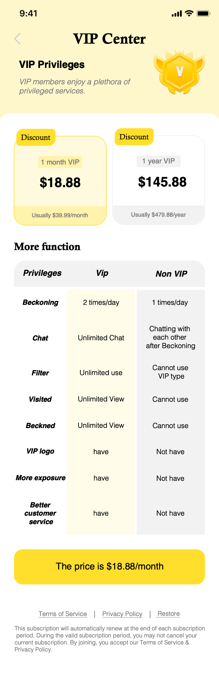 BeckonX VIP center